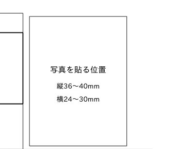 履歴書の写真のサイズと貼り方の記入例